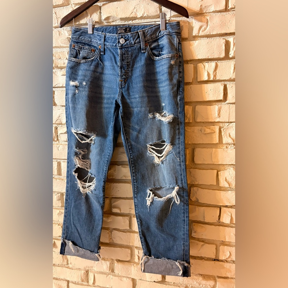 Abercrombie & Fitch Ames Low Rise Slim Boyfriend Jeans - Picture 3 of 6